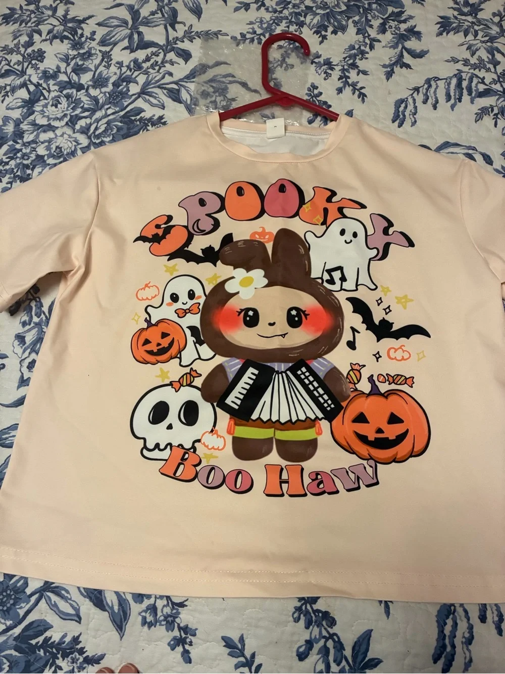SHEIN Labubu Pumpkin & Ghost Halloween Pajama Set